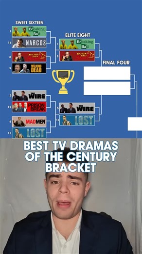 Gimme Five on Instagram: "Best TV Dramas of the Century Bracket - Pt. 2 📺 #comedy #bracket #tvshow #drama #gimmefive"