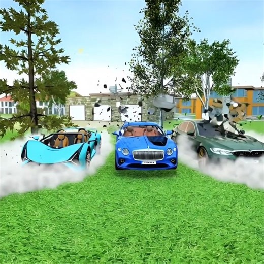 👉 ALL CARS EXPLODED AT ONCE 😱💥in Car Simulator 2 #carsimulator2 #cs2overpass #automobile #shorts