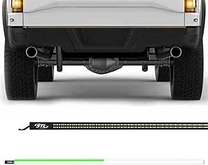 SpeedTech Lights Dual-Row LED Truck Tailgate Light Bar, 60" Model, Weatherproof No-Drill Install, 12V Powered, Reverse & Emergency Warning Strobe Work Light (Green Clear/Clear)