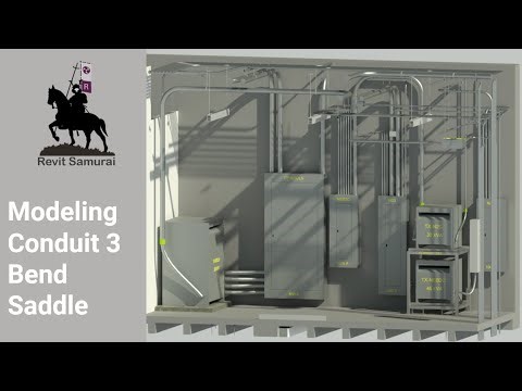 Revit Electrical: Modeling Conduit 3 Bend Saddle in 2D views