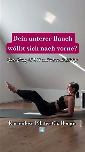 Übung für den unteren Bauch #bauch #pilates