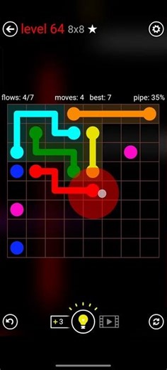 FLOW FREE MANIAS 8x8 LEVEL 64 COMPLETE SOLUTION #android #games #level #flowfree #solution #iso