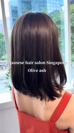 Olive Ash Hair Color Singapore | Japanese Hair Salon
