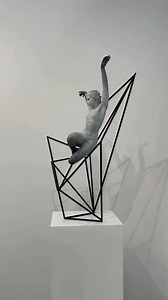 New sculpture by Coderch & Malavia just arrived ❤️ Will be part of the upcoming group show in the project room! ・・・ “Tensegrity Dance”, bronze. | Galleri Ramfjord