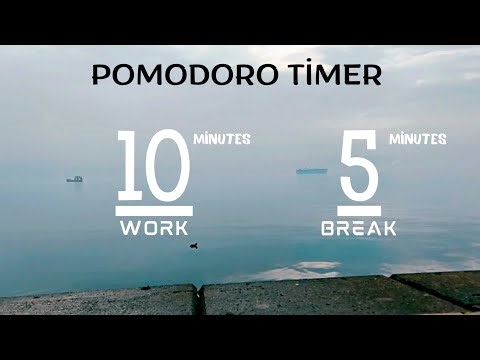 Study With Me: 10-5 Pomodoro | Peaceful Ocean Waves & River ASMR for Deep Focus