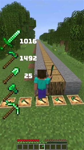 All Emerald Tools Minecraft Run!