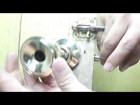 How to install / replace door knob - Sherlock Lock set Installation tutorial