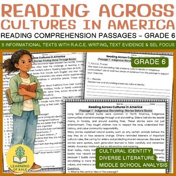 Reading Across Cultures in America Reading Comprehension Passages Grade 6