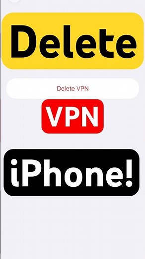 How to Delete VPN Settings on iPhone  #apple #vpn #iPhone