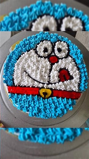 Making the Cutest Doraemon Birthday Cake! 🎂 #dremcake #cutecake #Blue #dream #cozycorners