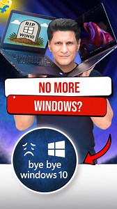 No More Windows? 😱 Your Windows 10 PC and laptop won’t work after 14th October. Does that mean Windows won’t work anymore? Share this with your friends who are still using Windows 10 on their PCs and laptops. Starting October 14, 2025, Microsoft will officially end support for Windows 10. This means Windows 10 users will no longer receive new features or security updates. Your Windows 10 laptops and PCs will continue to work, but without security updates, the risk of viruses, malware, and hacke