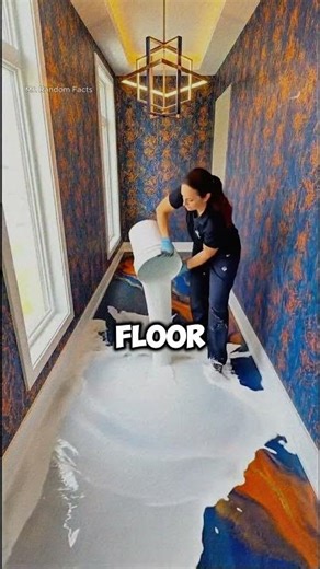 Hallway Transforms Into Liquid Art 😍💧 #shorts