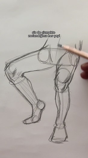 Bacak Rakursisi Çizimi: 40 Saniyede Öğrenin