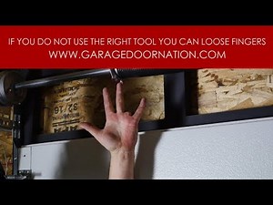 BROKEN Garage Door Torsion Spring - How It Happens