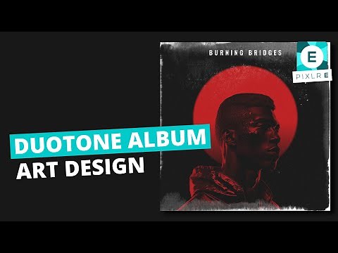 Create a Duotone Album Design in Pixlr E