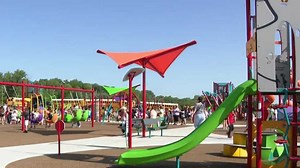 Bellevue officials celebrate grand opening of one of the largest playgrounds in the region