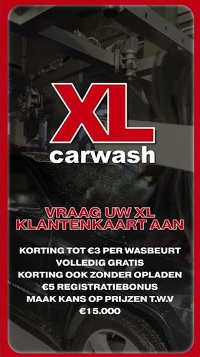 XL Carwash viert 15 jaar | Lokale campagne via Loop’d - versie klantenkaart #loopd #dooh #carwash