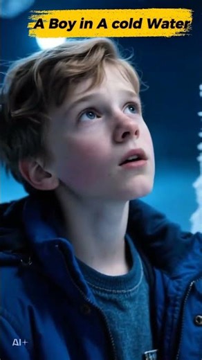 Frozen Adventure | cute Young Boy in Iceland’s Icy Waters #boy #cuteboy