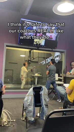If your coach isn’t stomping around the studio, do they even care? 🤣 #voiceacting #tvas #fyp