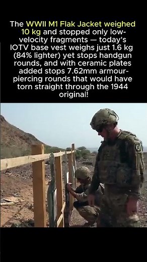 85% Lighter & 10x STRONGER: The Evolution of Body Armor 🛡️ #WW2