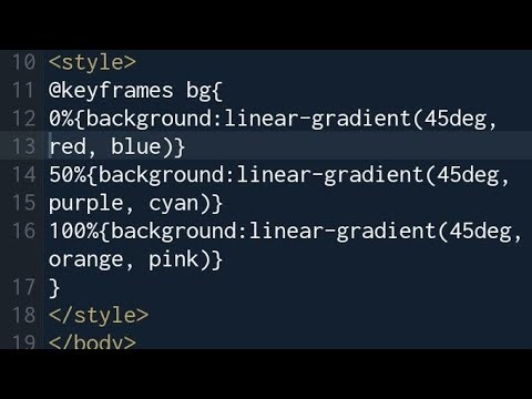 HTML Gradient Animation |CSS Background Effect Beginner Tutorial#html#viral#explore#coding#animation