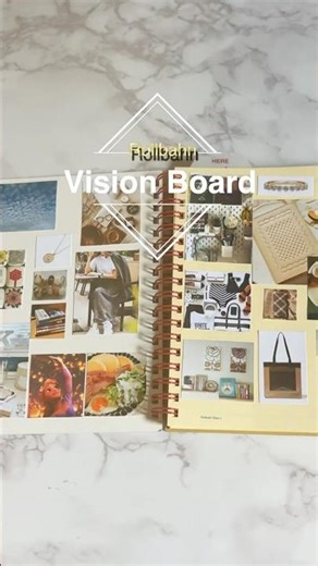 【手帳】扉ページにビジョンボード作って夢を叶えよう！ #手帳#手帳デコ #ビジョンボード #Vision Board #ドリームボード