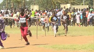 Ngelel-Tarit kids run, three-time Olympic champion Dr. Faith Kipyegon motivates young athletes. | Barnaba Korir