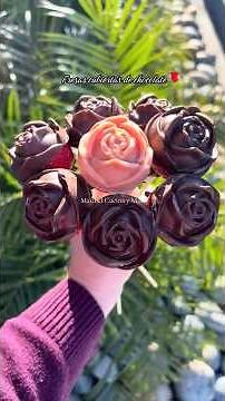 Fresas 🍓 cubiertas con chocolate 🍫🌹 riquísimas