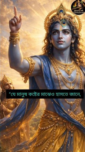 কষ্টের মাঝেও হাসতে শেখো 😊 | Motivational Bengali Quotes | Radhe Radhe 🙏