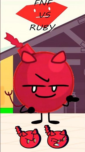 Bomby (Devil) in Boom Boom Boom | Friday Night Funkin' VS Ruby From BFDI | Halloween #bfdi #tpot