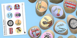The Wheels on the Bus Story Stones Image Cut-Outs