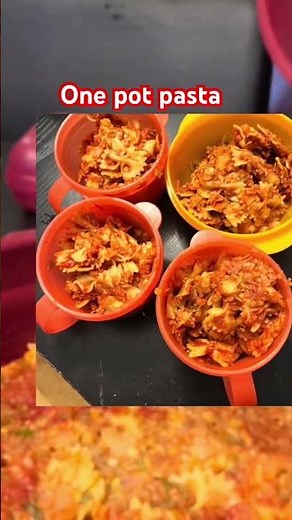 Easy ONE POT Pasta 🍝 | Minimal Dishes | Tupperware Cooking Hack #recipe #onepot #instantpotrecipes