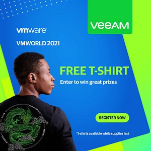 2.9K views | Discover VMware + Veeam solutions. Register now to get a FREE Veeam t-shirt! Plus the chance to win Apple AirPods Max or other great prizes. | Veeam Software | Facebook
