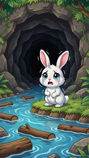 Poor Little Bunny's Emotional Story 😢🐰 #cartoon #adventure #kidsstory #animation #story