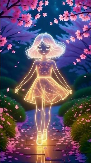 A Dancing Dream in Motion 🎶 | Animated Girl Aesthetic #youtubeshorts #animation #shorts