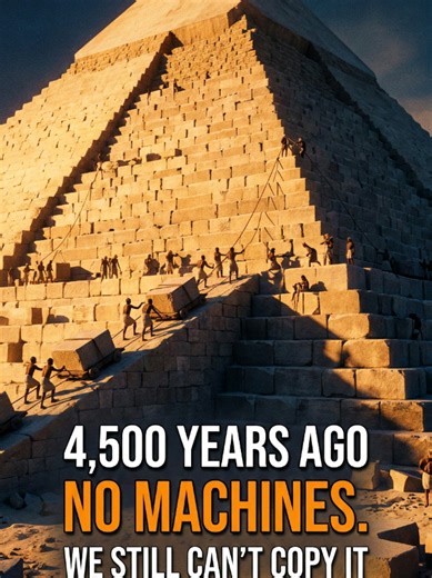 Great Pyramid construction mystery (How was it engineered?) #HistoryMystery #AncientEgypt #GreatPyramid #AncientTechnology #LearnOnTikTok