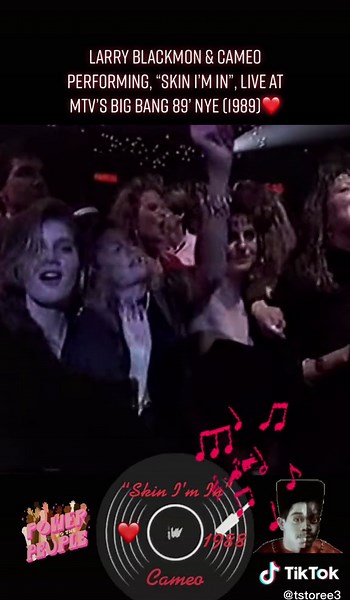 Larry Blackmon & Cameo performing, “Skin I’m In”, live at MTV’s Big Bang 89’ New Year’s Eve special. The song was released in 1988. #skinimin #cameo #larryblackmon #rnbfunk #rnbclassic #songstillrelevant #LikeAMonarch #fyp #foryoupage