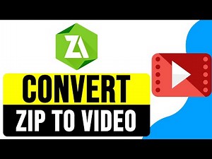 How to CONVERT ZIP File to VIDEO 2025 | Zip to MP4 Conversion Tutorial