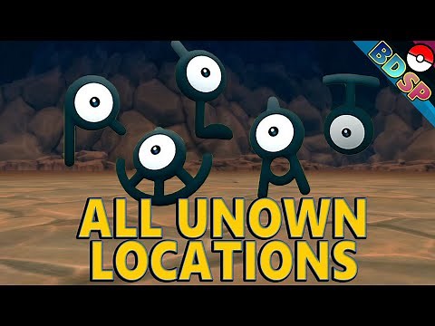 All 28 Unowns in Pokemon Brilliant Diamond & Shining Pearl