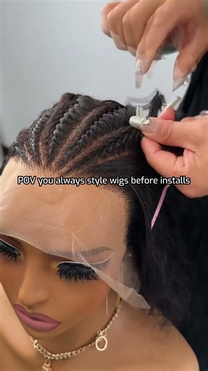 let me style your wig ready to install #wigstyling #wigs