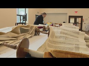 Rare Look: Modern day ‘Scribe’ uses ancient tools to repair damaged Torah