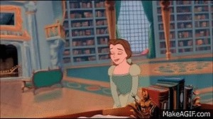 Beauty and the Beast (1991) Scene: The Library Surprise on Make a GIF