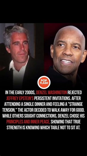 How Denzel Washington Walked Away From Jeffrey Epstein Dinner 😳 #celebritynewscelebrity