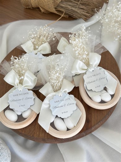 Personalized Wedding Jordan Almond Favors – Elegant Bomboniere Keepsake Gift - Etsy