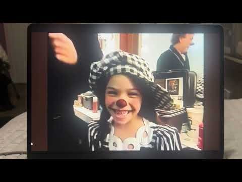 Shirley Larible and her dad, David Larible in the circus (Sesame Street)