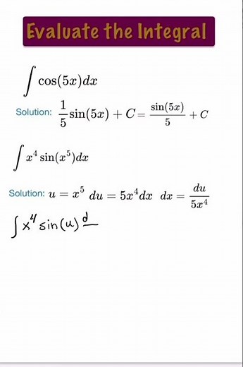 Trig Integration Tricks with Substitution: Fast and Clear