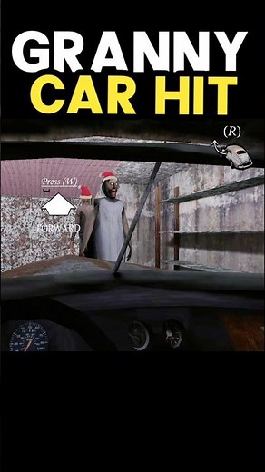 Granny car hit😱💯💯#shorts