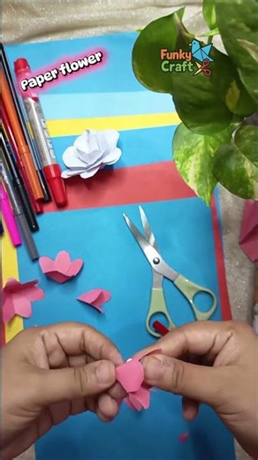 🌹 DIY Paper Roses in 60 Seconds! | Easy Paper Craft for Kids #Shorts