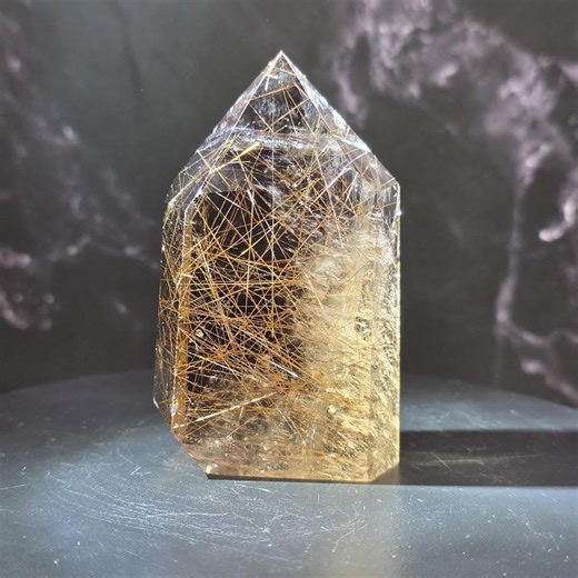 Golden Rutile Quartz Mini Tower - Etsy