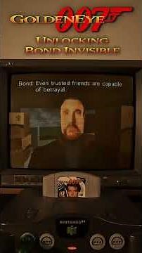 GoldenEye 007 N64 - Unlock Bond Invisible #goldeneyen64 #goldeneye007 #n64 #crtgaming
